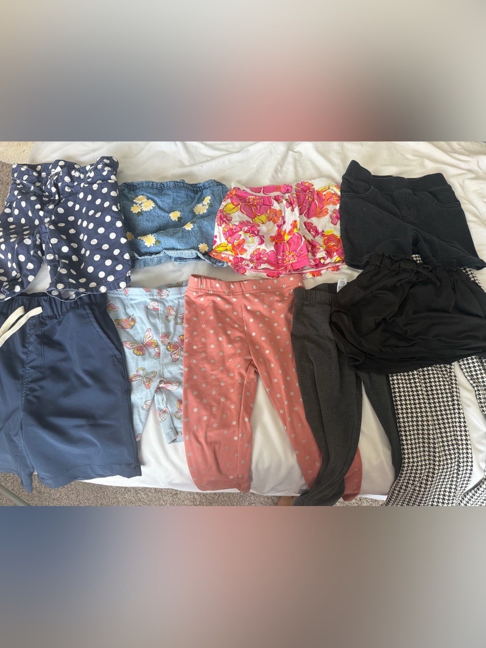 Assorted 4t bundle leggings, skirts, and longer shorts 10 pieces